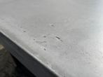 Betonciré tafel 240x100cm met zwart stalen U-poten, Ophalen, Stoer, 100 tot 150 cm, Vijf personen of meer