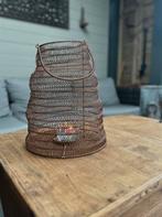 Visnet windlicht  lantaarn roestbruin sober landelijk, Antiek en Kunst, Ophalen of Verzenden
