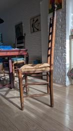 Eettafelstoelen gratis af te halen, Huis en Inrichting, Stoelen, Ophalen, Riet of Rotan, Gebruikt, Bruin