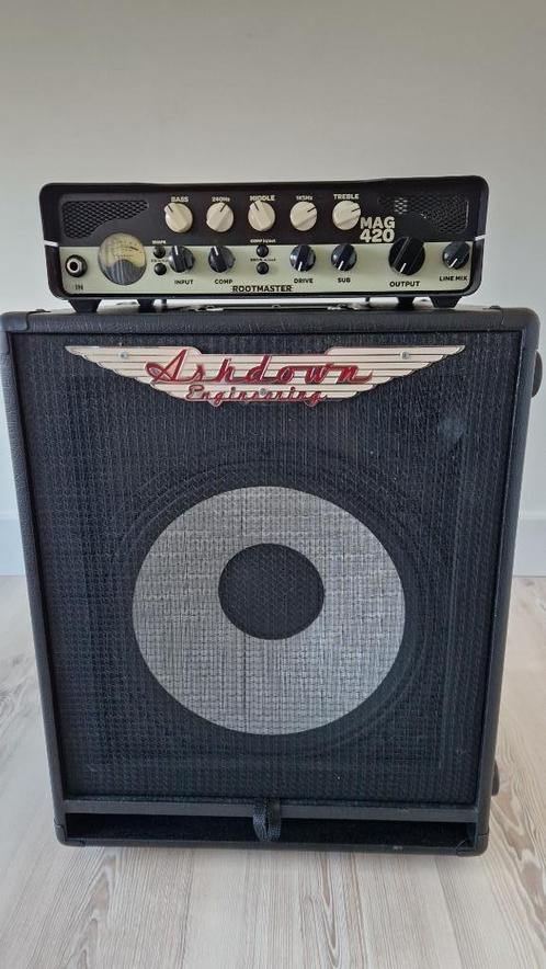 Ashdown RM-MAG-420 Bass Amp + RM-112-T EVOII Cabinet, Muziek en Instrumenten, Versterkers | Bas en Gitaar, Zo goed als nieuw, Basgitaar