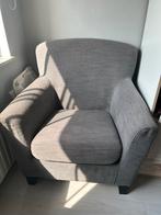 Fauteuil grijs, Huis en Inrichting, Fauteuils, Ophalen, Hout, Minder dan 75 cm, Zo goed als nieuw