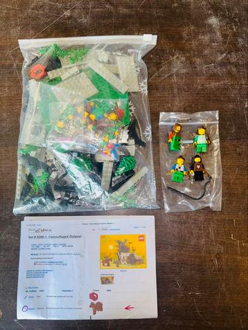 Lego 6066-1 Camouflaged Outpost + zeldzame Forestmen figuren beschikbaar voor biedingen