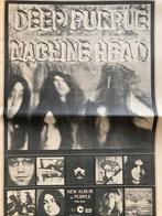Paginagrote A3 advertentie DEEP PURPLE Machine Head release, Cd's en Dvd's, Ophalen of Verzenden