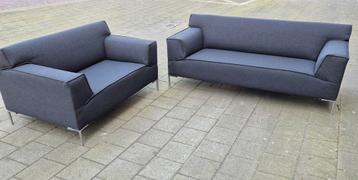Design On Stock Bloq Bankstel 2,5 + 1,5 stof zgan antraciet beschikbaar voor biedingen