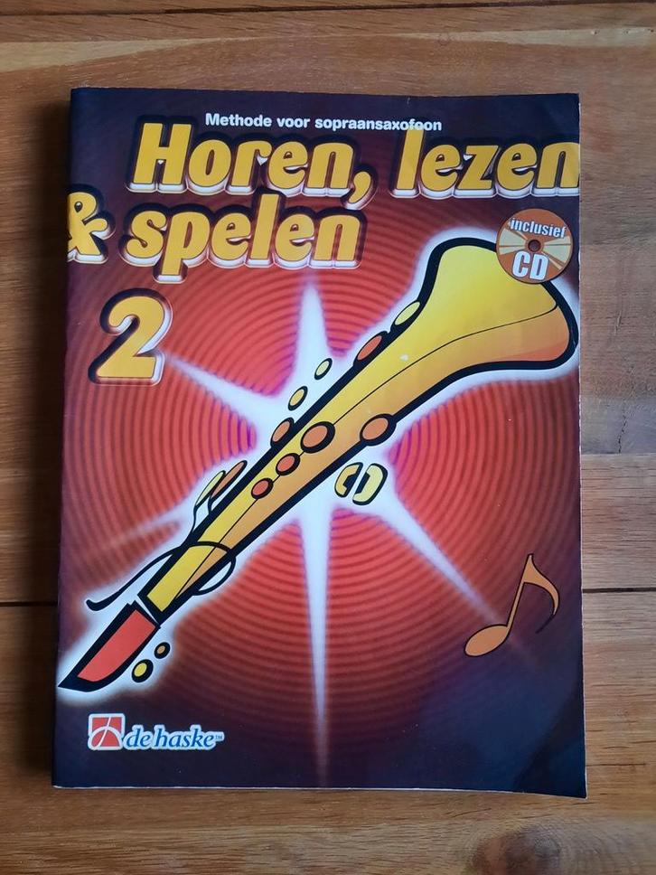 lesboek: Horen lezen & spelen sopraansaxofoon 2 + cd, Muziek en Instrumenten, Bladmuziek, Gebruikt, Les of Cursus, Overige genres