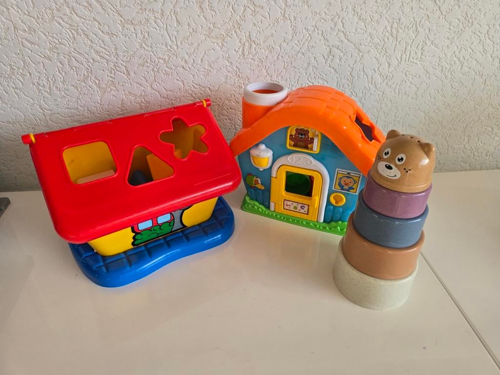 Vormenstoof en stapeltoren baby speelgoed, Ophalen of Verzenden, Zo goed als nieuw, Overige typen, Met licht
