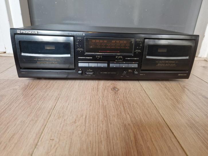 Pioneer CT-W205R Cassettedeck, Audio, Tv en Foto, Cassettedecks, Dubbel, Overige merken, Auto-reverse, Ophalen of Verzenden