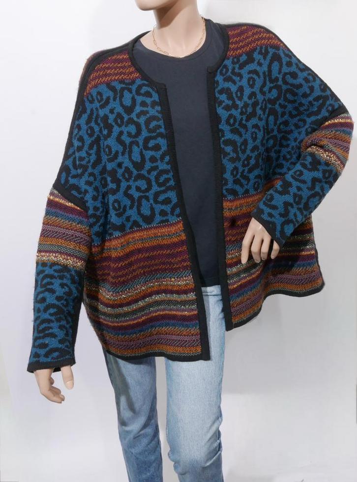 Leon & Harper leopard patch vest free size ZGAN, Kleding | Dames, Truien en Vesten, Zo goed als nieuw, Maat 38/40 (M), Overige kleuren