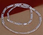 Figaro ketting 925 sterling zilver 60 CM ongedragen -NIEUW-, Sieraden, Tassen en Uiterlijk, Kettingen, Ophalen of Verzenden, Nieuw