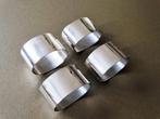 Vier zilveren servetringen, glad design, 1e gehalte zilver, Verzenden, Zilver