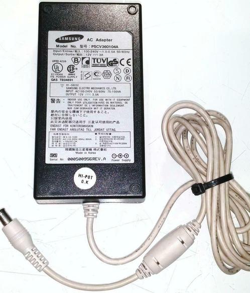 Samsung BN44-00139C PSCV360104A 12V 3A 36W Adapter voeding, Computers en Software, Pc- en Netwerkkabels, Zo goed als nieuw, Ophalen of Verzenden