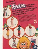 Retro reclame 1976 Mattel Barbie pop lente modecollectie, Verzenden, Overige typen