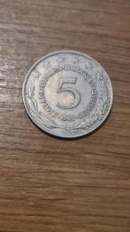 Joegoslavië - 5 Dinar 1980, Verzenden, Joegoslavië, Losse munt