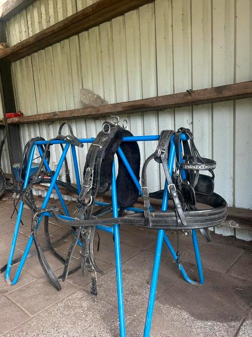 Mooi ideal mentuig enkelspan Shetlander, Dieren en Toebehoren, Paarden en Pony's | Hoofdstellen en Tuigage, Gebruikt, Overige soorten