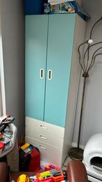 Ikea kasten met roze en blauwe deurtjes, Ophalen, Gebruikt, 50 tot 100 cm, 150 tot 200 cm