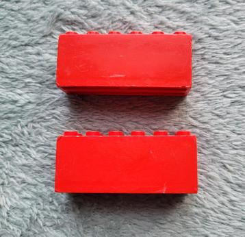 Lego trein locomotief gewicht / ballast blokjes Rood.  beschikbaar voor biedingen