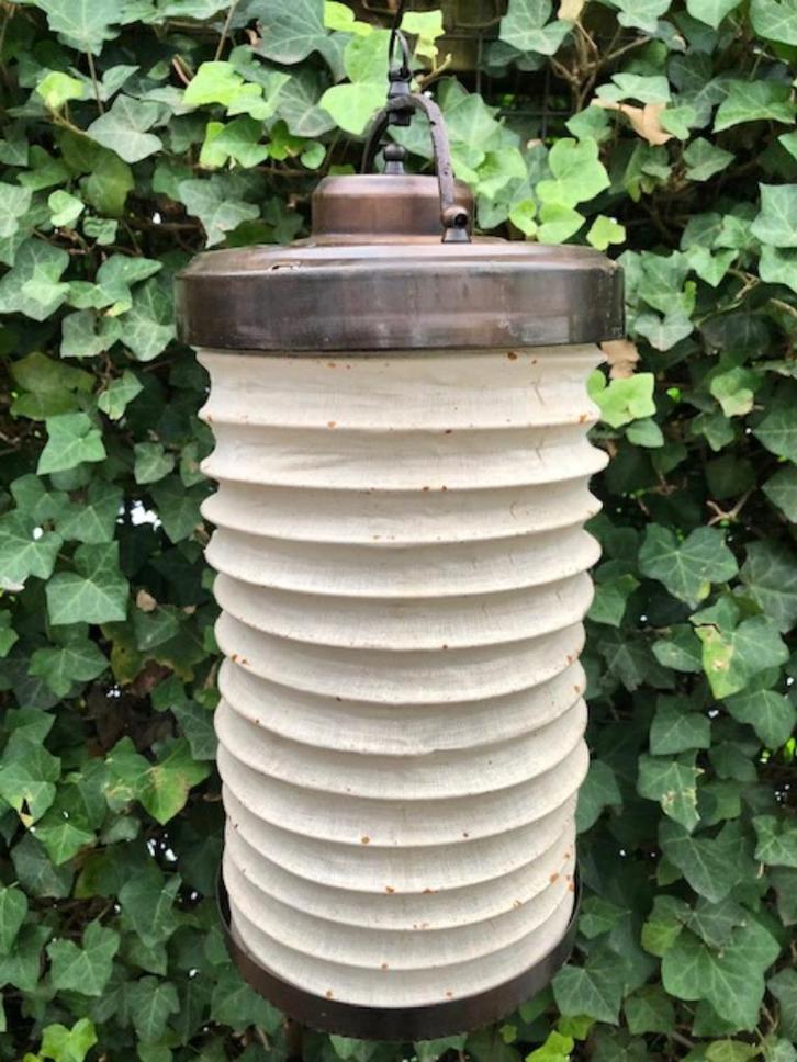 Te koop: Vintage theelichtlantaarn, Antiek en Kunst, Antiek | Lampen, Ophalen of Verzenden