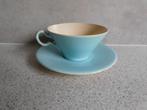 Kop en schotel Pastel Blauw Plateel / Keramiek, Antiek en Kunst, Ophalen of Verzenden