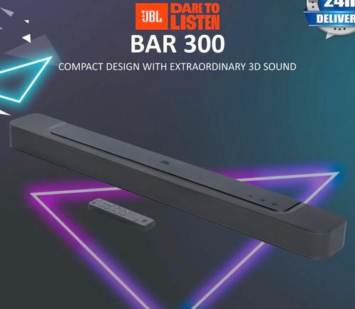 2x JBL Bar 300 Soundbar NIEUW: factuur + 2 jaar garantie, Audio, Tv en Foto, Soundbars, Nieuw, Ophalen of Verzenden