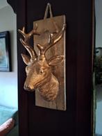 Hertekop op houten plank, Ophalen of Verzenden