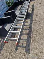 2-delige aluminium ladder (10m), Doe-het-zelf en Verbouw, Ladders en Trappen, Ophalen, Gebruikt, 4 meter of meer