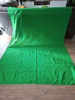 Groen achtergronddoek, greenscreen, Ophalen of Verzenden, Zo goed als nieuw, Achtergrond