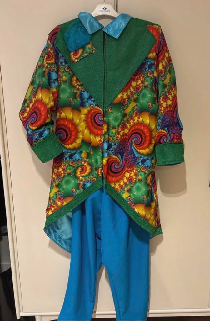 Carnavalsjas met broek maat s met hoed, Ophalen, Carnaval, Zo goed als nieuw, Kleding