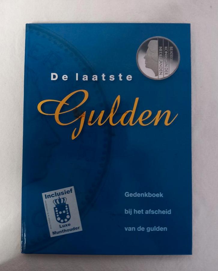 Gedenkboek afscheid gulden, Postzegels en Munten, Munten | Nederland, Setje, 10 gulden, Koningin Beatrix, Ophalen of Verzenden