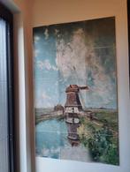 IXXI schilderij 'in de maand juli' - landschap met molen, Ophalen of Verzenden