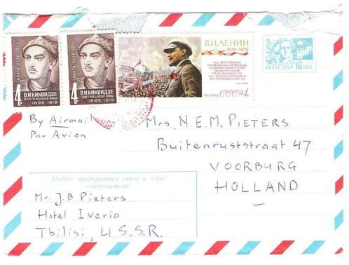 Sovjet Unie 1963 779 naar Voorburg Lenin, Postzegels en Munten, Brieven en Enveloppen | Buitenland, Envelop, Ophalen of Verzenden