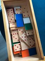 Houten domino, grote stenen 10cm, Verzamelen, Ophalen of Verzenden, Gebruikt