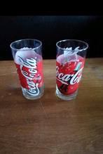 Coca cola logo glas (2st beschikbaar), Ophalen of Verzenden, Nieuw, Frisdrankglas