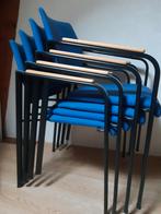 4 stapelbare stoelen, Ophalen, Vier, Zakelijk, Gebruikt