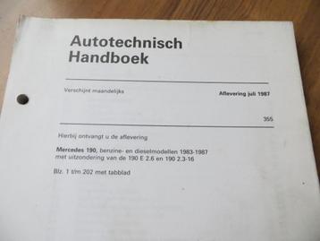 Vraagbaak Mercedes 190 benzine, Mercedes 190 diesel 1983-87 beschikbaar voor biedingen