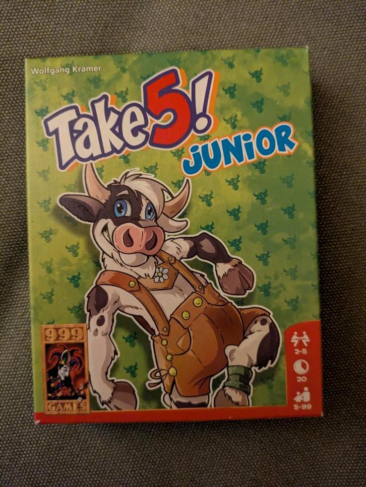 Spel: Take 5! Junior, Hobby en Vrije tijd, Gezelschapsspellen | Kaartspellen, Zo goed als nieuw, Een of twee spelers, Drie of vier spelers