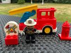 Lego Duplo brandweerauto bramdweerman, Ophalen, Zo goed als nieuw, Duplo