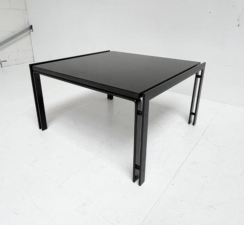 Zwart granieten bijzettafel of salontafel uit de 1980’s, Huis en Inrichting, Woonaccessoires | Overige, Gebruikt, Ophalen of Verzenden
