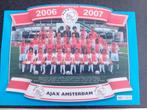 Placemat AJAX eredivisie 2006/2007 inclusief verzenden, Verzamelen, Sportartikelen en Voetbal, Ophalen of Verzenden, Zo goed als nieuw