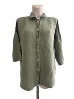 Oska blouse groen linnen L, Maat 42/44 (L), Ophalen of Verzenden, Zo goed als nieuw, Groen