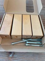 4 blank eiken houten pootjes ikea voor onder bank of poef, Ophalen, Overige maten, Nieuw, Minder dan 150 cm