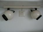 Retro 2-spot kogel lampen / spotjes, Ophalen of Verzenden, Huis en Inrichting