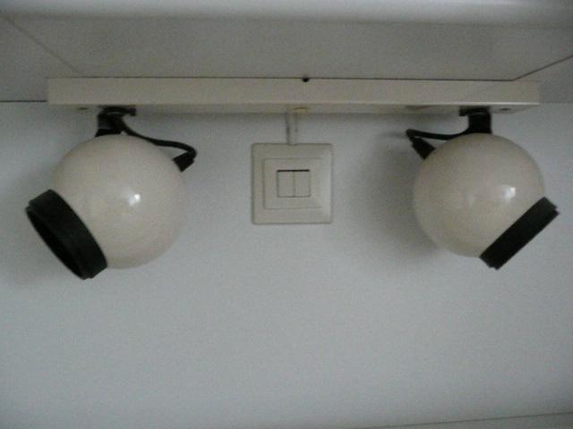 Retro 2-spot kogel lampen / spotjes, Verzamelen, Retro, Huis en Inrichting, Ophalen of Verzenden