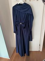 Gala jurk satijn 46, Kleding | Dames, Galajurk, Zwart, Maat 46/48 (XL) of groter, Ophalen of Verzenden