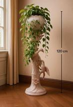 Vintage keramiek planten zuil met pot – 120 cm, Ophalen of Verzenden