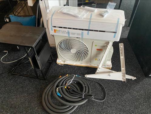 Airco 12.000 btu warmtepomp split level wifi compleet nieuw, Witgoed en Apparatuur, Airco's, Zo goed als nieuw, Wandairco, 100 m³ of groter