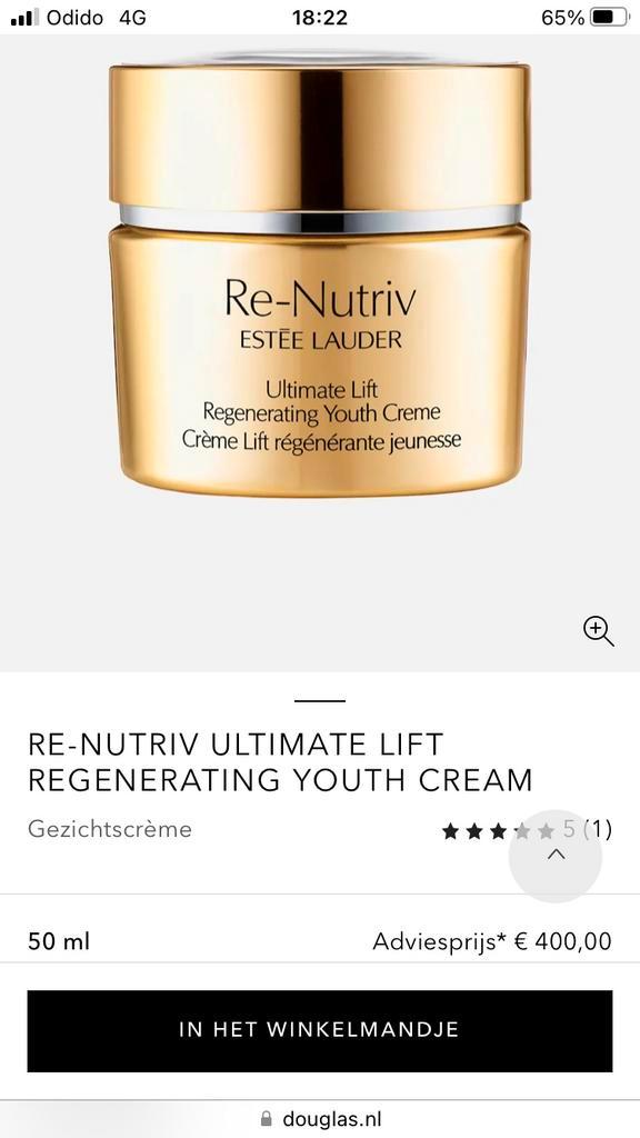 Nieuw: Estée Lauder Re-Nutriv Ultimate Lift Regenerating 🌟, Sieraden, Tassen en Uiterlijk, Uiterlijk | Gezichtsverzorging, Nieuw