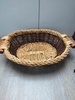 Ovale rieten mand +/-42 cm, Gebruikt, Mand, Ophalen of Verzenden, Riet