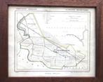 Krabbedijke gemeentekaartje 1865, Gelezen, Ophalen of Verzenden, Landkaart, Jacob Kuyper