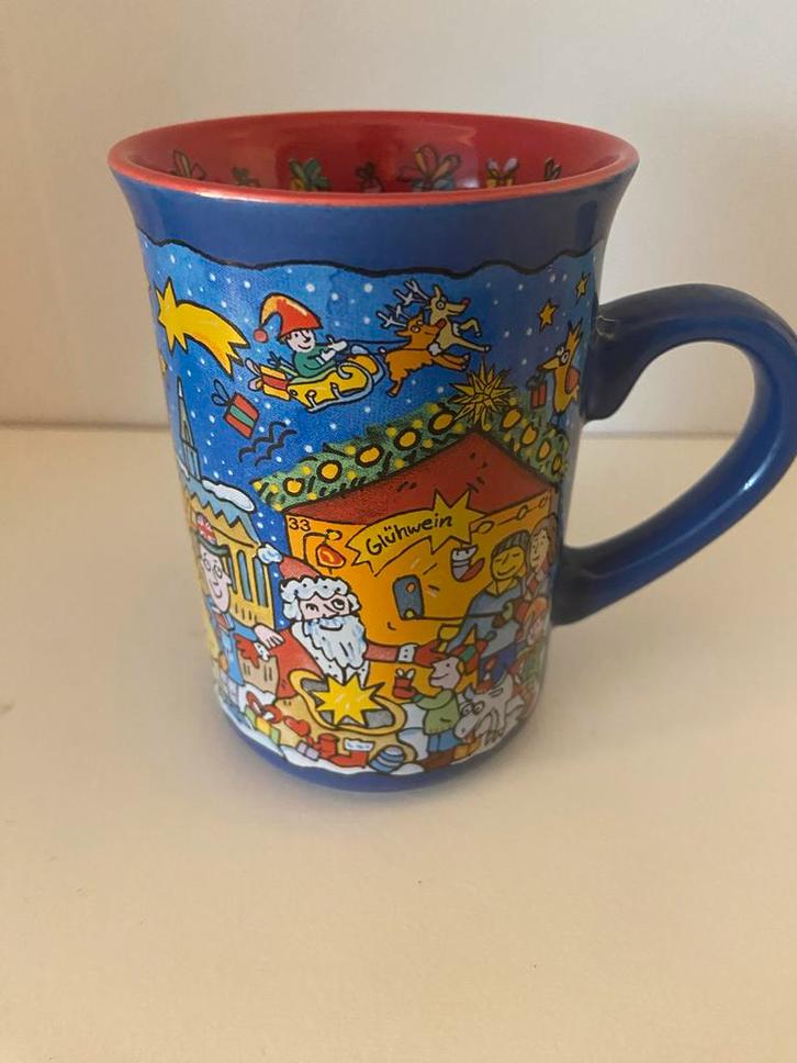 Kerstmarkt Keulen Dom Glühwein Mok Beker - Kerst, Diversen, Kerst, Zo goed als nieuw, Ophalen of Verzenden