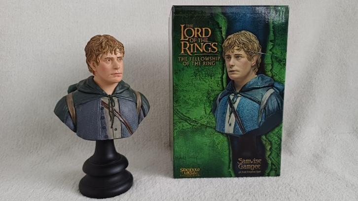 WETA/Sideshow LOTR Bust Samwise Gamgee, Verzamelen, Lord of the Rings, Zo goed als nieuw, Beeldje of Buste, Ophalen of Verzenden